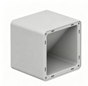 Boîtier carré en plastique moulé sur mesure en ABS, pièce moulée par injection grise - Product Image 3