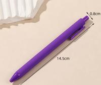 Stylo bille 1,0 mm style macaron le plus vendu, stylo neutre à action clic, couleur dopamine, stylo promotionnel pour signature