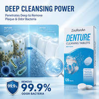 ZouRunAn 30 Comprimés Nettoyants pour Prothèses Dentaires 5g, Nettoyant Professionnel pour Gouttières, Élimine 99,9% des Bactéries, Vente en Gros, Fournisseur d'Usine