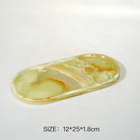 Stonekocc Red Dragon Jade Marbre Plateau Naturel Onyx Plateau De Rangement Salon Chambre Doux Pierre Plaque Plat Décoration de La Maison
