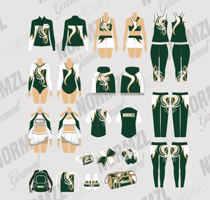 Personalizado Rhinestone Cheerleading Uniformes Sublimación Cheer Uniformes Chándales Equipo de baile Warm Ups Chaquetas Béisbol Jersey - Product Image 2