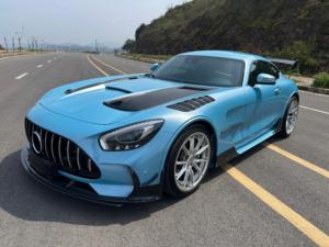 Kit carrosserie pour <span class=keywords><strong>Mercedes</strong></span> Benz <span class=keywords><strong>GT</strong></span>/GTS C190 2015-2023, mise à niveau vers le style AMG GTR <span class=keywords><strong>Black</strong></span> <span class=keywords><strong>Series</strong></span>, kit carrosserie de haute qualité en fibre de carbone, pare-chocs - Product Image 2