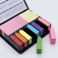 Bloc-notes rectangulaire personnalisé promotionnel 2026, mini bloc-notes, couverture en cuir PU, ensemble de notes adhésives avec calendrier