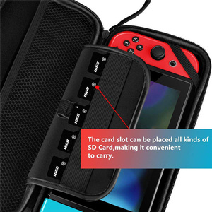 กล่องเก็บของอเนกประสงค์ EVA สำหรับเครื่องเล่นเกมสวิตช์มีช่องใส่กระเป๋าด้านในและช่องเสียบการ์ดกันกระแทกกันฝุ่นน้ำหนักเบาพกพาได้ - Product Image 6