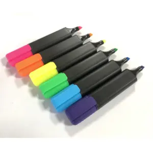ปากกาไฮไลท์หลากสีแบบคลาสสิก,ปากกามาร์กเกอร์ปลายสิ่วเรืองแสงหลายแบบไม่เป็นพิษออกแบบได้ตามต้องการ
