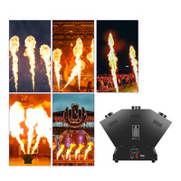 200W trois têtes scène flamme Machine électrique DJ bande spectacle effet coloré DMX512 feu pulvérisateur