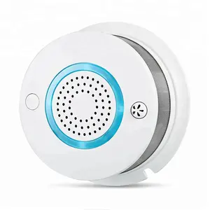 Detector de humo Wifi inteligente para el hogar, Sensor de alarma, alerta de temperatura y Detector de humo