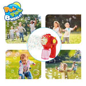 Máquina completamente automática <span class=keywords><strong>Hit</strong></span>, pistola de burbujas de mano, venta al por mayor, máquina de burbujas de soplado de 5 agujeros Unisex, regalos para niños para juguetes de burbujas - Product Image 5