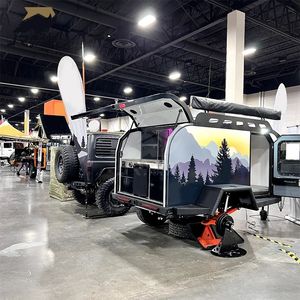 Remorque de voyage RV sur mesure Mini maison mobile petite caravane <span class=keywords><strong>Camping</strong></span> <span class=keywords><strong>Car</strong></span> Camper Van remorque de <span class=keywords><strong>Camping</strong></span> légère et compacte - Product Image 1