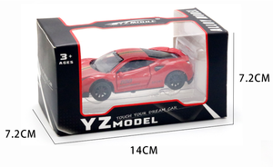 Voiture de sport miniature en métal moulé sous pression à l'échelle 1:43, modèle de supercar à rétrofriction avec portes ouvrantes, pour garçons - <span class=keywords><strong>Prix</strong></span> usine - Product Image 6