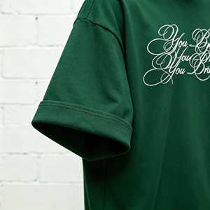 T-Shirt da Uomo Oversize in Cotone 100% Pesante 260gsm, Vestibilità Ampia, Stile Streetwear di Lusso, Maglia a Grammatura Elevata, Personalizzabile (Private Label) - Product Image 3