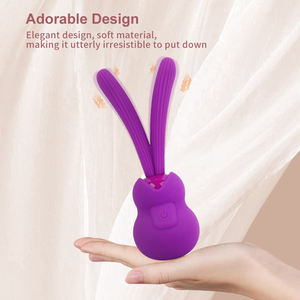 Vibrador Estimulador de Clítoris y Punto G con Lengua de Silicona en Forma de Conejo, con Succión, Alimentación USB, Juguete Sexual para Mujeres - Product Image 5