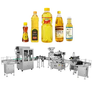 High-precision automatic 6 nozzle 500ml 750ml sesame palm oil bottle filling machine