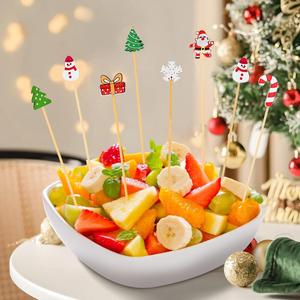 Selecciones de frutas navideñas transfronterizas, suministros de decoración de frutas para comidas, decoraciones navideñas elegantes - Product Image 4