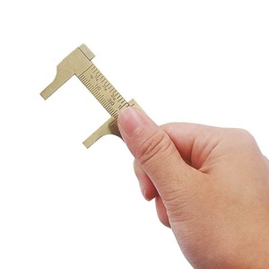 Alat ukur kualitas tinggi penggaris Vernier kuningan Mini kaliper kuningan jangka Sorong pengukur skala ganda Porta - Product Image 2