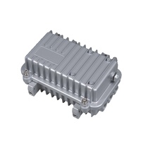 Amplificateur extérieur CATV résistant aux pulvérisations IP66, boîtier en alliage d'aluminium personnalisé pour instruments et boîtiers électroniques