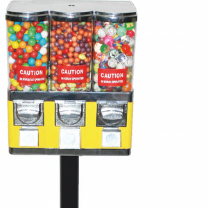 Máquina expendedora de dulces y chicles metálica con monedero, de pie, tipo arcade, dispensador de snacks personalizable 110/220V, sin juego. - Product Image 2