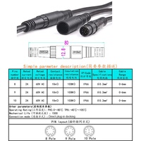 Hochwertiges E-Bike-Motorkabeladapter 1T4 1200 Kabel E-Bike M8 Stecker-Buchse Verlängerungskabel 7 8 Pin Mini-Steckverbinder