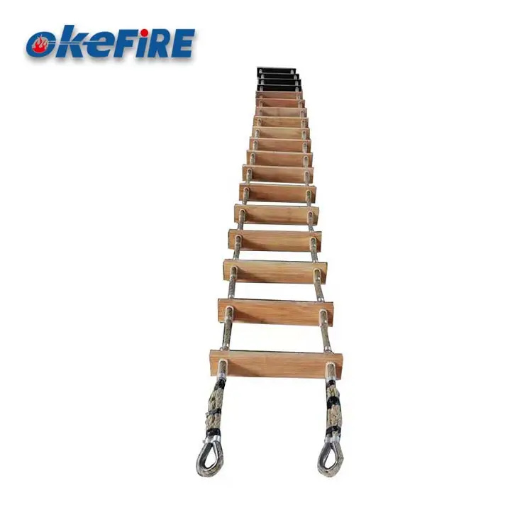 OKEFIRE-escalera plegable de evacuación, cuerda para piloto