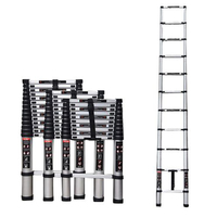 Offre Spéciale – Échelle Télescopique Industrielle Multi-Usages en Aluminium Lidl de 5 m (16,5 pi) – Escabeau Pliant Rétractable – Capacité 375 lb
