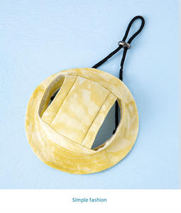 Verstellbarer Cord-Eimer hut mit Ohr löchern Niedliches Haustier inspirierte Sommersport-Sonnenschutz kappe für Spaß im Freien im Winter - Product Image 4