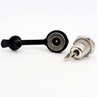 Connecteur d'alimentation de prise en métal, courant continu, Jack femelle étanche, 10A, 5.5mm x 2.1mm, 5.5x2.5mm, 3.5 35 13 1.3 5.5 2.1 2.5 55 21 25 mm