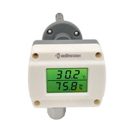 MTH500S: Sensor Transmisor Digital de Temperatura y Humedad con Pantalla LCD para Montaje en Ducto de Aire HVAC, 0.3% de Precisión, 0-5V/RS485/4-20mA/0-10VDC, OEM