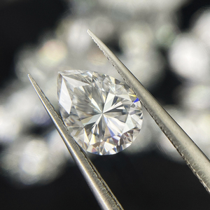 Sicgem Trắng <span class=keywords><strong>Pear</strong></span> cắt lỏng moissanite cho đồ trang trí thời trang và đồ trang sức đá - Product Image 1