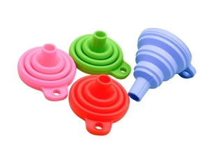 Collapsible Foldable Silicone Gel Funnel-Kitchen Cooking Utensil Promotional Novelty <b>Gift</b> with Customized Color <b>Creative</b> Design - Product Image 2