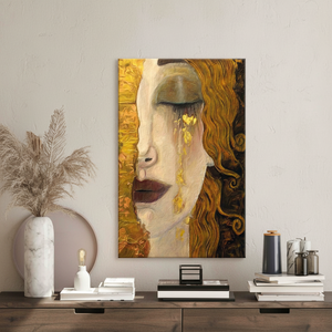 Personalized Wall Art Canvas Print: Gustav Klimt's The Golden Tears,<b>WRAPPED</b> CANVAS - Product Image 3