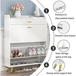 Flip-top <b>shoe</b> <b>rack</b> for home use, suitable for both indoor and outdoor use. Features include: attractive design, easy <b>storage</b>, - Product Image 4