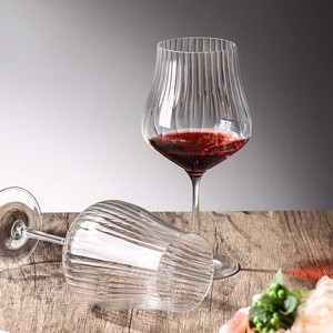 Verres <span class=keywords><strong>à</strong></span> vin en verre transparent créatifs TULIPA OPTIC en gros, 550 ml, légers, pour mariage, fête, anniversaire, événements - Product Image 5