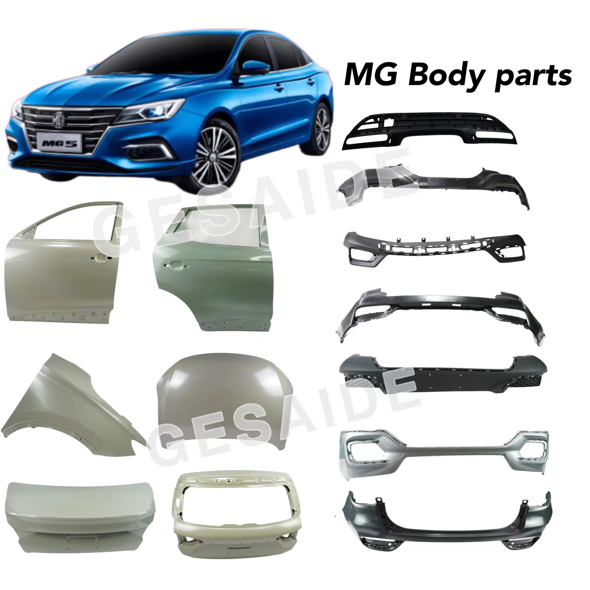 MG ZS Body Parts - OEM Black Engine Hoods for 2017-2020