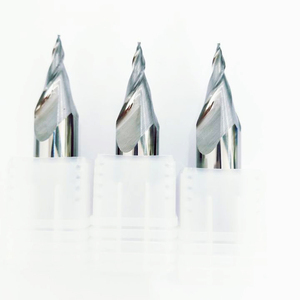 اثنين من المزامير كربيد دوامة تفتق مطحنة نهاية كلمة صغيرة الطحن القاطع تخصيص ODM/OEM لنقش الإعلان الاكريليك - Product Image 5