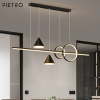 Lustre de salle à manger moderne en gros, suspension LED de luxe réglable en hauteur pour bar et cuisine, luminaire suspendu à intensité variable
