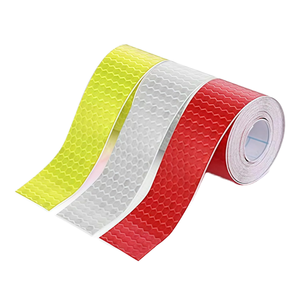 EONBON <span class=keywords><strong>Bande</strong></span> <span class=keywords><strong>réfléchissante</strong></span> haute visibilité Autocollants de sécurité auto-adhésifs imperméables Ruban PVC réfléchissant pour remorques extérieures - Product Image 2