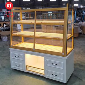 Vitrine de présentation isolée moderne sur mesure pour boulangerie, équipement de présentation pour café, prix d'usine - Product Image 1