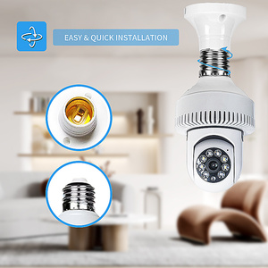 Caméra intelligente intérieure à distance Détecteur <span class=keywords><strong>de</strong></span> fumée E27 Prise <span class=keywords><strong>de</strong></span> lampe Sécurité domestique WiFi Caméra PTZ Détecteur <span class=keywords><strong>de</strong></span> fumée Caméra IP wifi - Product Image 3