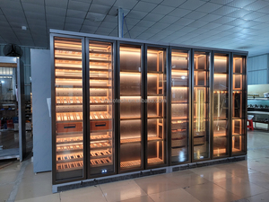 Wine bar armadi formato su misura in legno <span class=keywords><strong>di</strong></span> faggio mensola <span class=keywords><strong>di</strong></span> visualizzazione refrigeratore <span class=keywords><strong>di</strong></span> <span class=keywords><strong>vino</strong></span> armadio casa soggiorno <span class=keywords><strong>vino</strong></span> refrigeratore cantina <span class=keywords><strong>di</strong></span> stoccaggio - Product Image 4