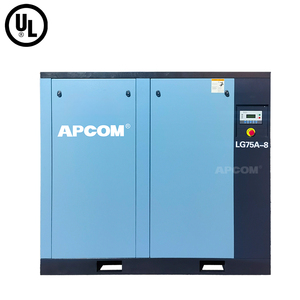 Compresseurs d'air à vis à fréquence variable certifiés UL 37/45/55/75/90/110/132/160 kW 6/7/8/10 bars, faible niveau sonore, conception refroidie par air - Product Image 2