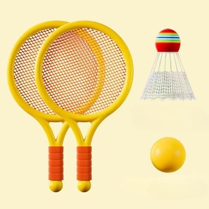 Ensemble de badminton et de tennis pour enfants, raquette de tennis durable pour enfants, pour débutants, jouets de plage, intérieur et extérieur, garçons - Product Image 2