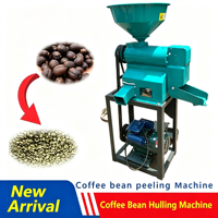 Décortiqueuse et éplucheuse de grains de café entièrement automatique haute productivité Panghui, construction en acier au carbone, capacité 500 kg/h