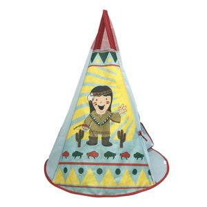 Tente de jeu pliable pour enfants en tissu non tissé, tipi pour enfants, pour l'intérieur et l'extérieur, en vente - Product Image 3
