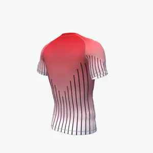 Rash Guard Printed Compression Shirt Long Sleeve Oem Blank Surf Sports Custom Logo Polyester Sublimation Rash Guard For Men