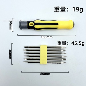 12 In 1 Dual Purpose <b>Screwdriver</b> <b>Set</b> With Anti Slip Handle Magnetic <b>Bits</b> For Household Diy Repair Tools - Product Image 4