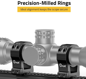 วงแหวนยึดกล้องเล็ง CVLIFE 2 ชิ้น ขนาดเส้นผ่านศูนย์กลาง 34 มม. ความสูงตรงกลาง 1.45 นิ้ว อุปกรณ์เสริมสำหรับการล่าสัตว์ที่มีความแม่นยำ - Product Image 4