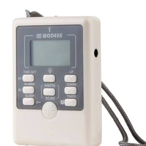 Factory Mini AM FM Radio ABS LCD Display SOS Flashlight Sleep Timer Portable Pocket Radio for Sport Outdoor Sleep Timer - Product Image 1