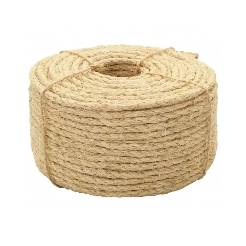 Corde de chanvre 3 brins Corde de jute torsadée de Manille Corde en sisal naturel pour l'escalade, la décoration, les garde-corps, le remorqueur de guerre fabriqué en BD