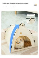 Tente pliable pour animaux de compagnie, quatre saisons, mignonne, solide, pliable, portable, pour chien et chat, pour le salon