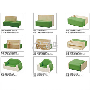 Moetry Baby Nursery Biblioteca Muebles Banco de lectura suave con almacenamiento Guardería Estantería para niños - Product Image 3